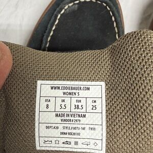 Eddie Bauer Dark Gray and Brown Women's Moccasins